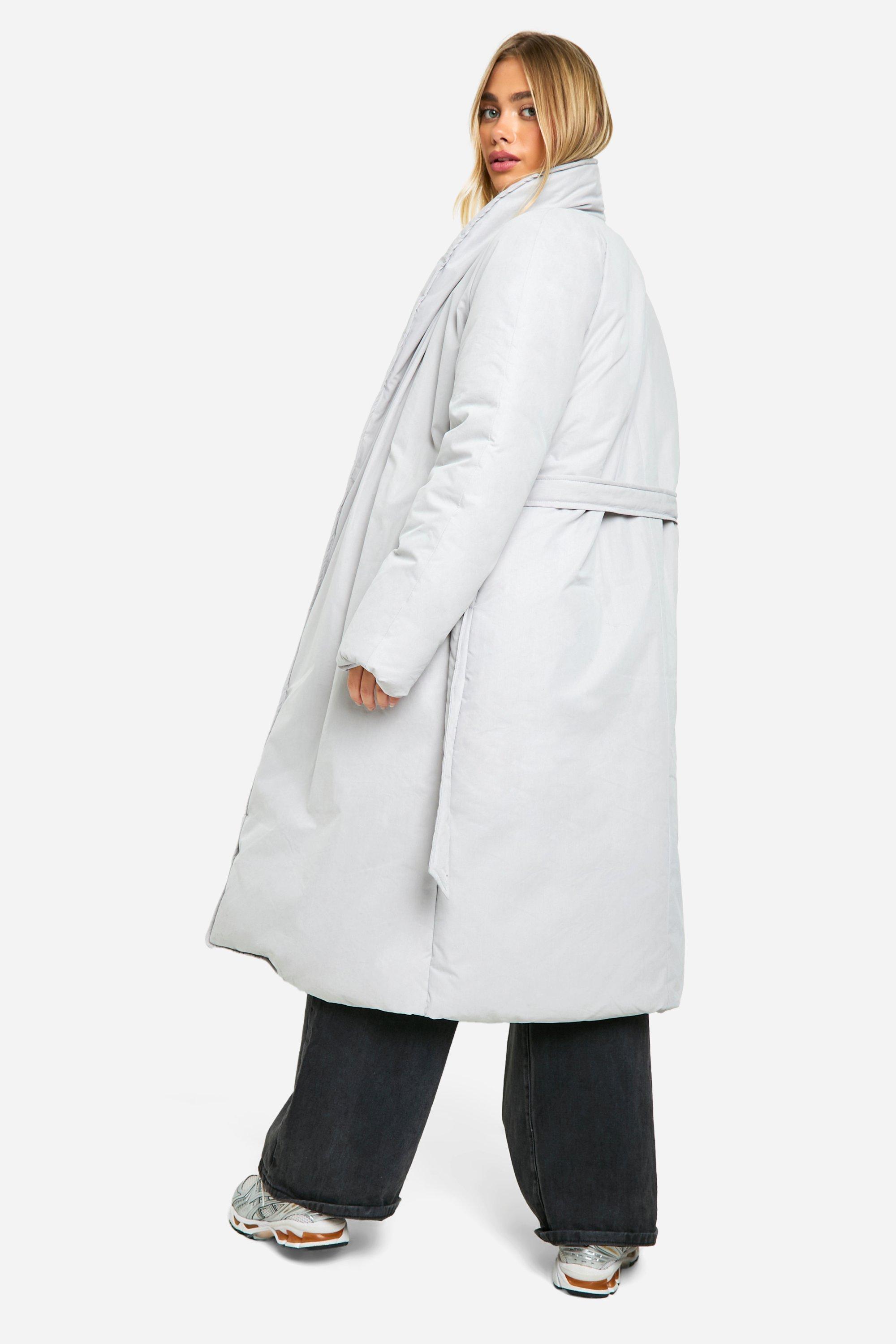 Boohoo duvet coat clearance
